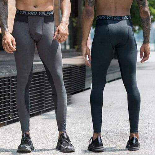 Man’s Compression Tight Leggings Jogging Training Sport Fitness Running Pants Quick Dry Trousers Men Gym Yoga Bottoms Sportswear