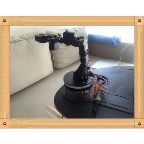 5 DOF Robotic clamp kits with rotation base robotic DIY robot claw framework with ardunio servo DS3115