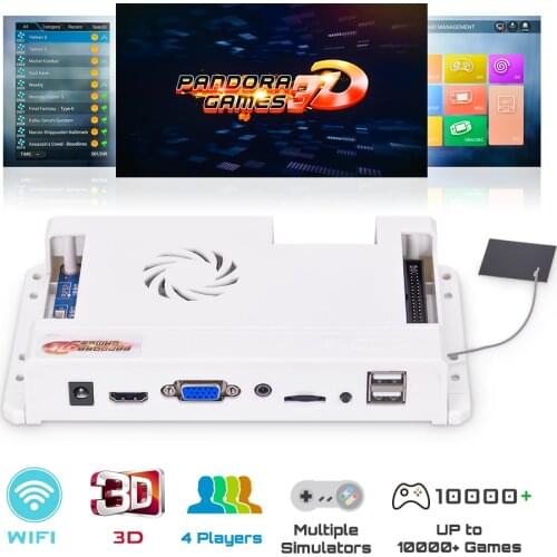 Pandora Games 3D 4018 in 1 Arcade PCB Board Upgrade Wifi Game Market Built-in 10000+ Games Downloadable 2D/3D FBA MAME etc