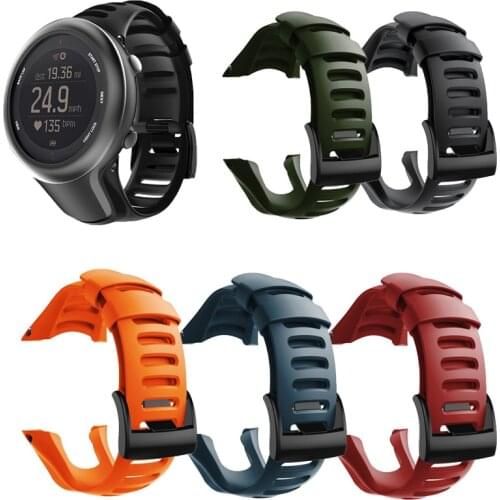 TPE Sport Watchband Bracelet for SUUNTO AMBIT3 Smart Watch Replacement Wristband Watch Strap for SUUNTO AMBIT3 Accessories