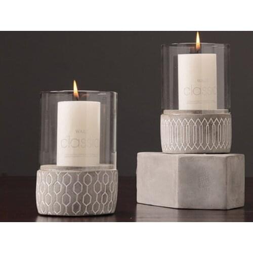 Glass Candle Holders Wedding Centerpieces Candlestick Wedding Decoration Centerpieces Chandelier Marriage Candy Bar Oil Lamp Art