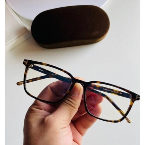 Tom Brand Vintage Square Optical Eyeglasses Frame Fashion Acetate Women Reading Myopia Prescription Glasses TF5607 Original Box