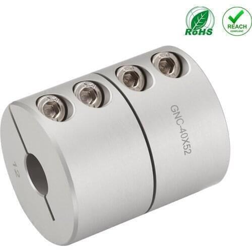 HZCD GNC D50 L55 Aluminum Alloy Rigid Clamp Universal Cardan Oldham Coupling Flexible Shaft Coupler