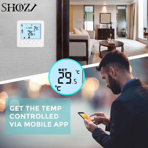 TUYA APP Control WiFi Smart Thermostat Temperature Controller for Electric underfloor heating Works with Alexa google assistant