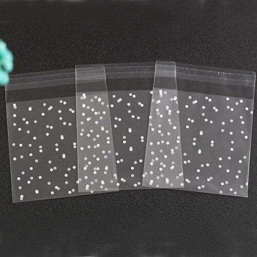 READY STOCK 100 Fresh White Wave Point Frosted Gift Bags