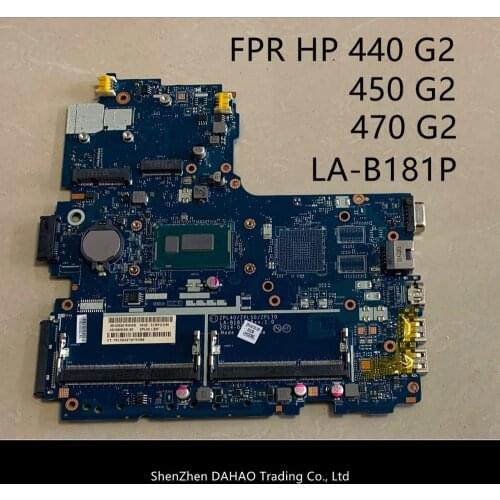 ZPL40/ZPL50/ZPL70 LA-B181P FOR HP Probook 440 450 470 G2 laptop motherboard 768056-001 782635-001 with 2957u 100% test ok