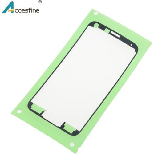 10PCS Pre-Cut Front Screen Glass Digitizer Adhesive Sticker For Samsung Galaxy S5 G900F I9600 Faceplate LCD Front Frame Tape
