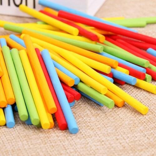 100Pcs/set Counting Sticks Mathematics Educational Toys Montessori Teaching Counting Rod Kids Preschool Count the numbers Toy