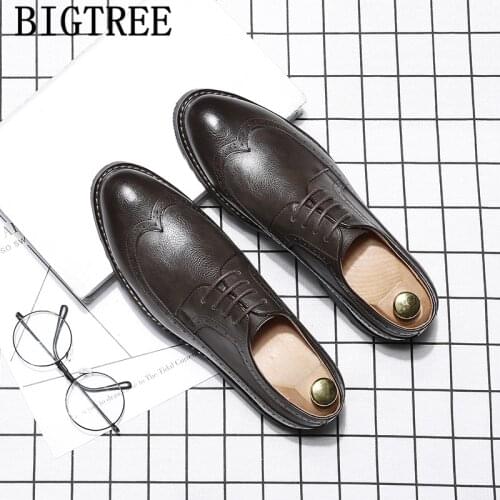 Brogue Shoes Men Leather Elevator Shoes For Men Brown Dress Coiffeur Corporate Shoes For Men Evening Dress Increase Within Buty
