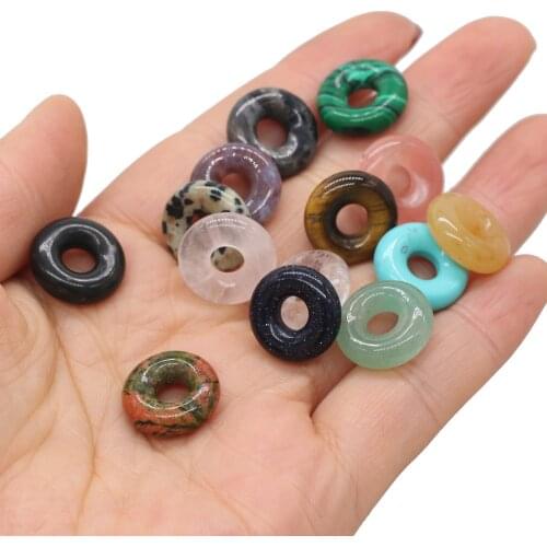 5Pcs Hot Sale Natural Stone Beads Rainbow Loose Bead For Jewelry Making DIY Necklace Pendant Bracelet Earrings Accessory