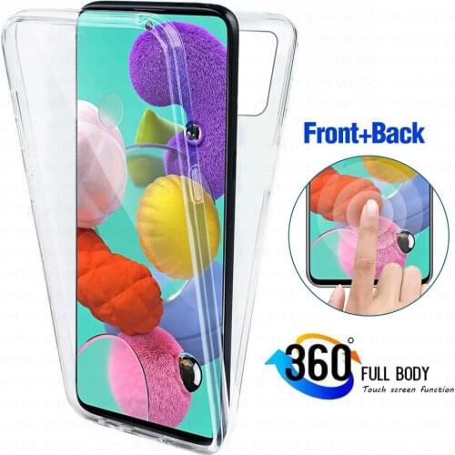360 Full Clear Case For Samsung Galaxy a51 a71 a31 a21s a41 A11 a7 a30 a10 s a20s a20 e a70 Soft Silicone Mobile Phone Cover Coq
