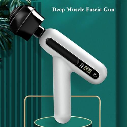 Mini Portable USB Rechargeable Electric Multi-function Fascia Gun Deep Muscle Relaxation Massager Neck Back Membrane Machine