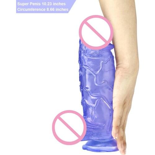 26*7cm Huge Horse Dildo Strap on Giant Penis with Suction Cup Anal Butt Plug Sex Toys for Women Big Dick Female Masturbator