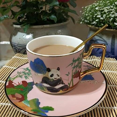 Ceramics Water Mug Milk Coffee Cups Home Office Drink Cup Chinese Style Hand Painted Valentines Day Gift Mugs