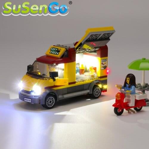SuSenGo LED Light Set For 60150 City Series Pizza Van Compatible with 10648 , (Model Not Included)