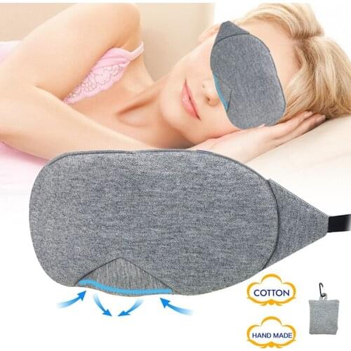 Sleep Mask Fast Sleeping Eye Mask Eyeshade Cover Black Grey Shade Patch Women Men Soft Portable Blindfold Travel Slaapmasker
