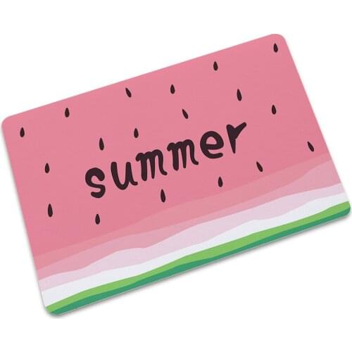 Cartoon Rubber Floor Mat Welcome Home Entrance Doormat Carpet Rug Non-slip Kitchen bathroom Waterproof Mat Outdoor Kitchen Mats