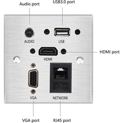 Desktop Socket Tabletop Socket Audio, HDMI, USB, Network, VGA Information outlet box /desktop socket /Multifunction