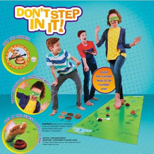 Don't STEP IN IT Blindfold Stepping on Excrement Indoor And Outdoor Interactive Games Mud Tricky Kuso Parent Child Toys