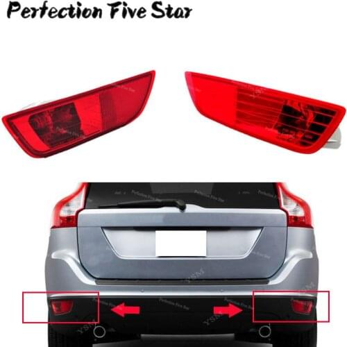 New Rear Bumper Tail Light Lamp Left+Right Cover Reflector For Volvo XC60 2008 2009 2010 2011 2012 2013 30763323 30763322