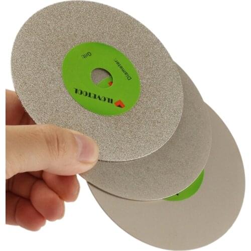 100 mm 4-inch Diamond Coated Flat Lap Disk Arbor 5/8 Wheel Grinding Sanding Disc Grit 120 ILOVETOOL
