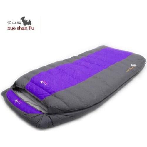 Down Sleeping Bag Double Winter Cold Weather Adult Fill 3000G 4000G 5000G Tourism Camping Equipment Couples