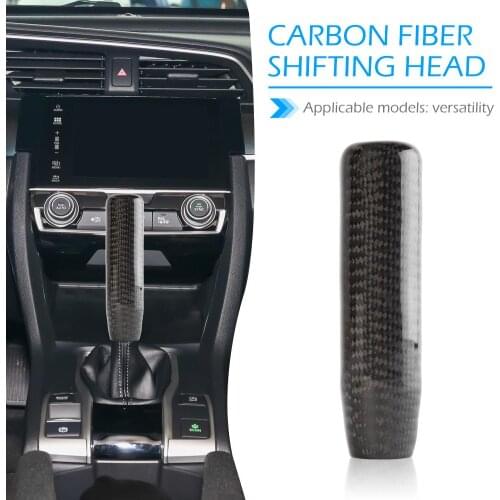 Hot Sale Gear Shift Knob Wear-resistant 130mm Carbon Fiber Look Gear Shift Knob Car Gear Shifter Lever Knob Universal