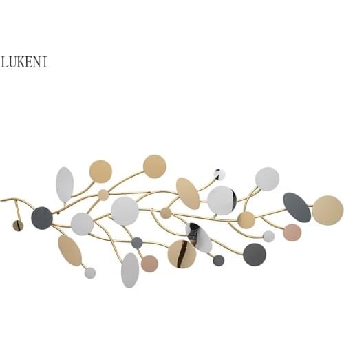 Light Luxury Art Pendant Decoration Home Living Room Decoration Background Wall Creative Bedroom Metal Nordic Iron Wall Hanging