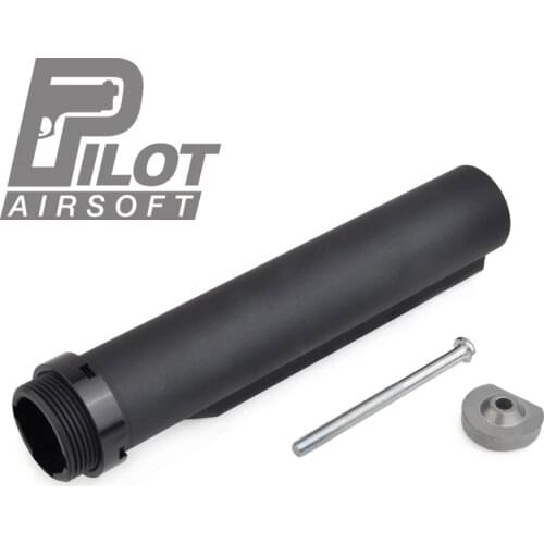 PILOT 6 Position Stock Pipe for Airsoft CTR Stock AEG M4/M16 Buffer Tube with Fixing Bolt Aluminum Softair Hunting Accessories