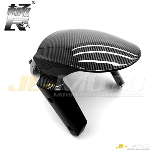 Carbon Fiber Painted Fairing Front Fender Mudguard Panel Fit For Kawasaki Ninja ZX636 ZX600 ZX6R ZX6RR 2009 2010 2011 2012