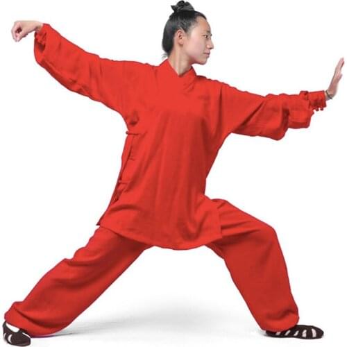 Wudang Linen Tai Chi Clothing Female Practice Clothing Taoist Gown Cotton Taoist Clothing Male Kung Fu Martial Arts Suit