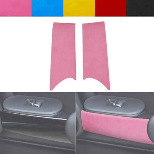 Suede Wrap For BMW MINI F56 2014-2020 Interior Parts Car Accessories Door Handles Panel Strip Cover Trim Sticker