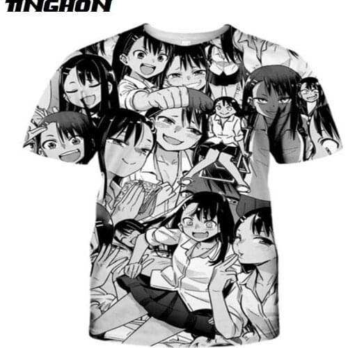 XS-7XL Plus Size T Shirt Men Women Summer Unisex Couple Tops Black White Anime 3d T Shirts College Cool Funny Top Tees Hip Hop