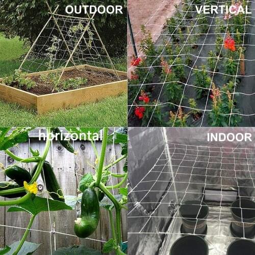 1.67*10m Plant Trellis Netting Heavy-Duty Polyester Plant Support Vine Climbing Hydroponics Garden Net Accessories Multi Use
