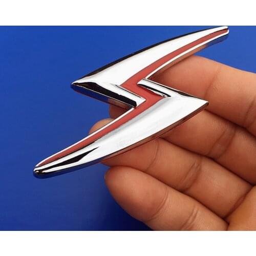 1 Pcs 3D Metal Lightning Fender Tail Emblem Car Stickers Badge For Nissan Silvia S110 S12 S13 S14 S15 180SX 200SX 240SX 300ZX