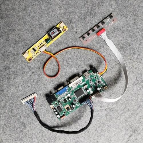 30-Pin LVDS LCD drive board M.NT68676 Kit VGA+DVI 1600*900 2-CCFL Fit LM200WD1/M200O1/MT200LW01/LTM200KT03/M200RW01 matrix