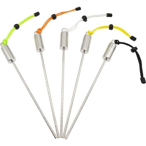 77JE Snorkeling Diving Pointer, Stainless Steel Pointer Underwater Shaker Noise Maker