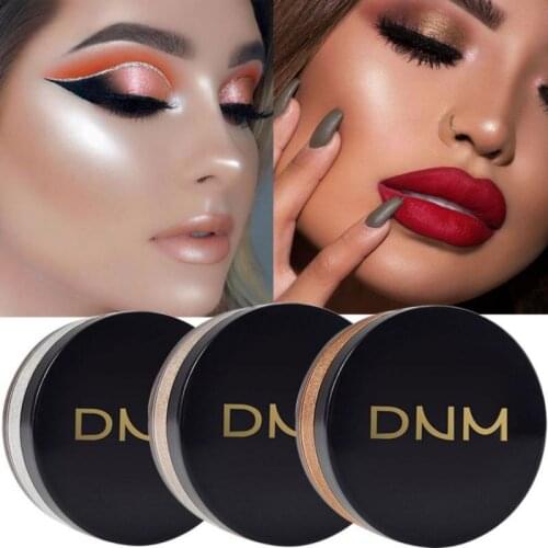 High Gloss Loose Powder Long-lasting Brighten Skin Color Oil-control Waterproof Highlighter Powder Face Eye Blush Makeup