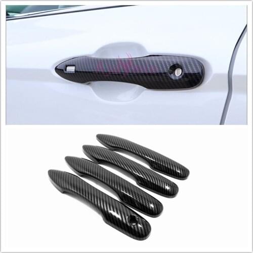 For Toyota Corolla Camry Avalon Prius 2019 2020 Door Handle Cover Grab Holder Protective Panel Trim Kits Car Styling Accessories
