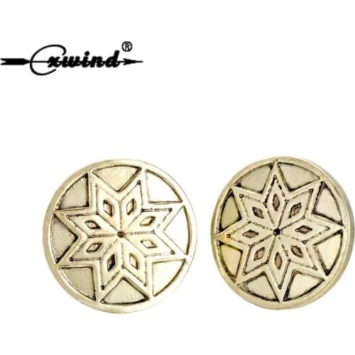 Cxwind Vintage Star Earrings For Women Man Viking Ethnic Round Stud Earrings Fashion Piercing Jewelry Trendy Wedding Party Gift
