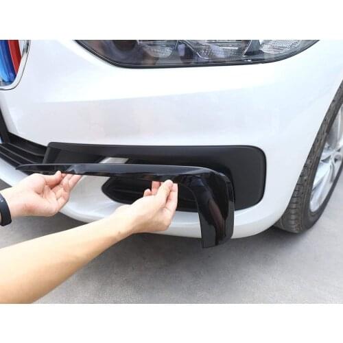 ABS Front Fog Lights Decorative Strips 2pcs For BMW 1 Series Sedan 118i 2017 2018 2019 2020