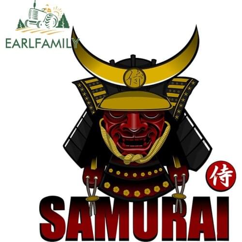 EARLFAMILY 13cm x 11.6cm for Samurai DIY Motorcycle Car Stickers Vinyl Material Snowboard 3D Funny Anime Occlusion Scratch Decal