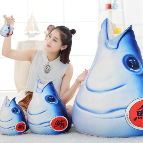 Fancytrader Big Stuffed Plush Fish Pillow Doll Pop Japanese Sushi Fish Tatami Sofa Mat Toys 80cm 31inch