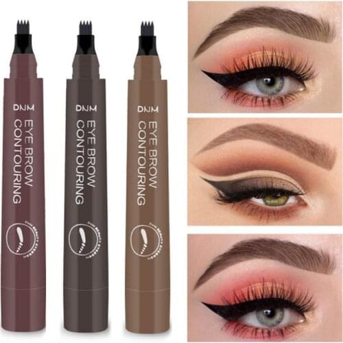 Four-claw Eyebrow Pen Natural Eye Brow Pencil Tint Makeup 5Colors Eyebrow Women Beauty Waterproof Cosmetics Wholesale TSLM1