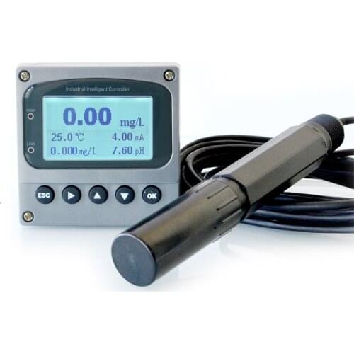 Real Time Ammonium ISE Ion Meter Controller Industrial Monitor Analyzer RS-485 Modbus RTU 4-20mA Relays NH4 Electrode Sensor