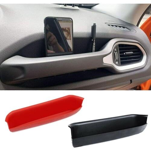 Co-Pilot Position Grab Tray Armrest Storage Box Organizer Fit for Jeep Renegade 2015-2021 Stowing Tidying Car Accessories