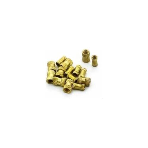 M3 5x5 Brass knurled insert for HyperCube Evolution,3D Printed Parts,100Pcs/lot