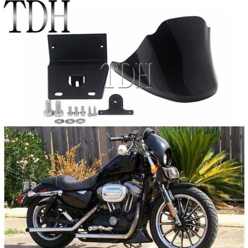 Motorcycle Air Dam Chin Fairing Mudguard Bottom Front Spoiler Cover For Harley Sportster XL883 XL1200 Iron Low Custom C/R/L/X/T