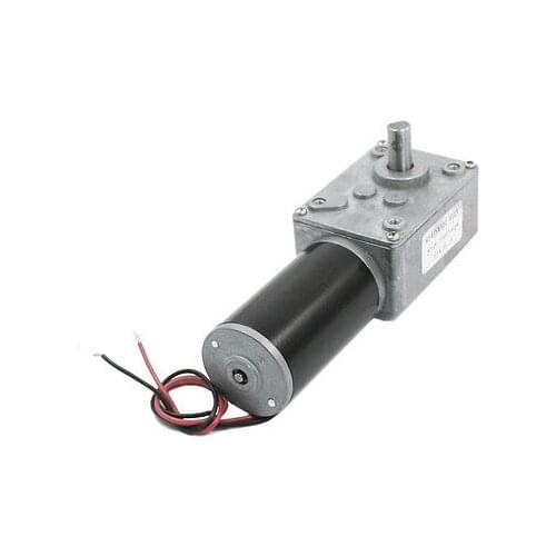 12V 7mm Shaft Reduction Ratio 7000RPM/14RPM DC Worm Geared Box Motor XWJ