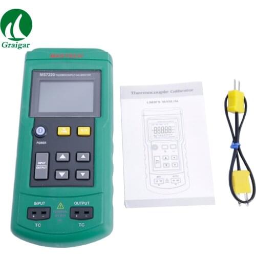 MS7220 Digital Thermocouple Simulator Calibrator Calibrate Linear TC Transmitter with mV Source Function